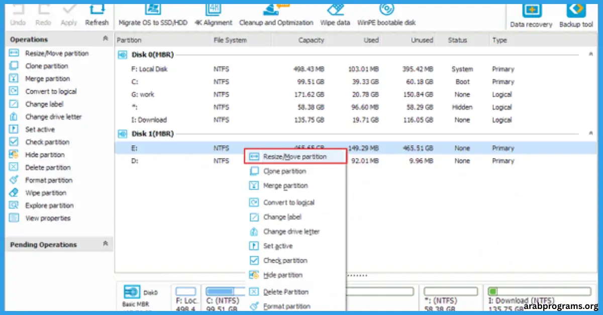 easeus partition master كامل