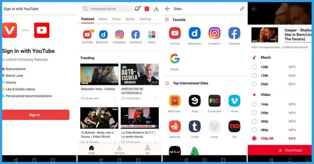 تحميل برنامج VidMate القديم للموبايل