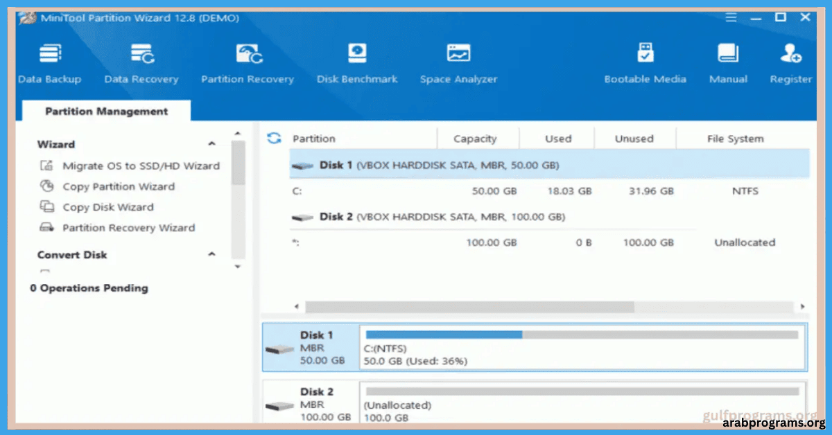 partition wizard كامل
