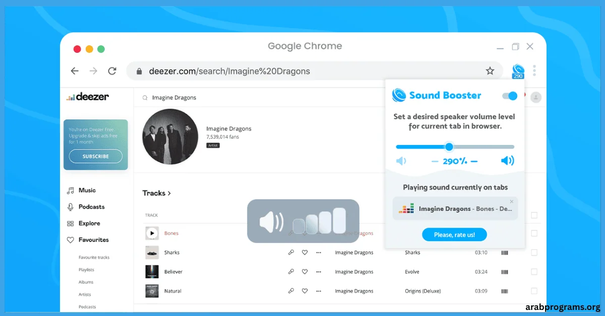 برنامج sound booster لرفع مستوى صوت الكمبيوتر التفعيل