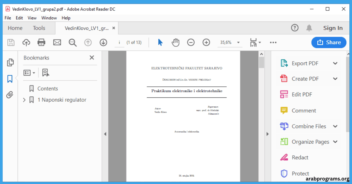 تحميل برنامج adobe acrobat dc مجانا