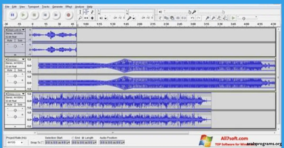 تحميل برنامج audacity للكمبيوتر ويندوز 7