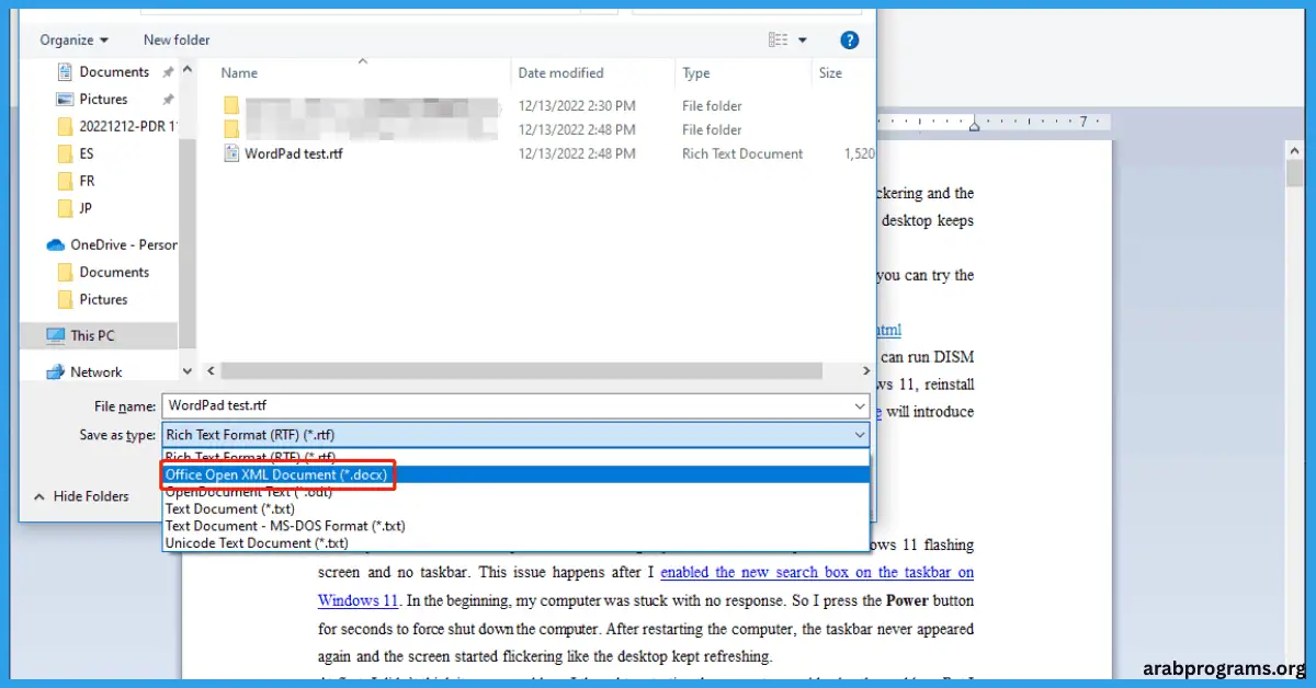 تحميل برنامج wordpad للكمبيوتر