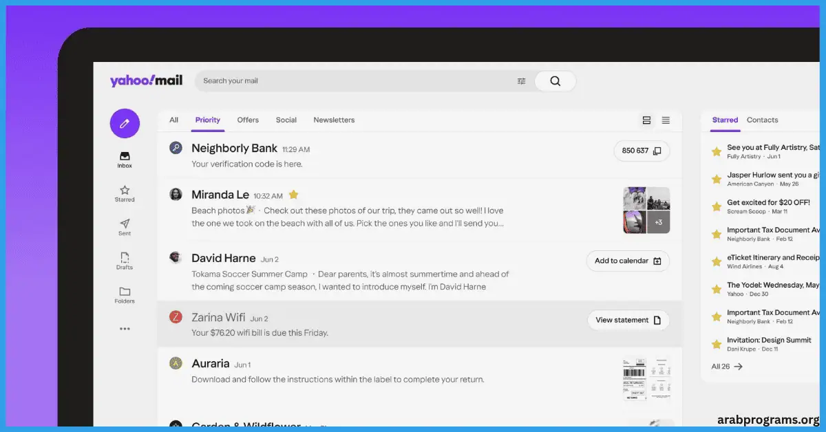 تحميل برنامج yahoo mail للكمبيوتر