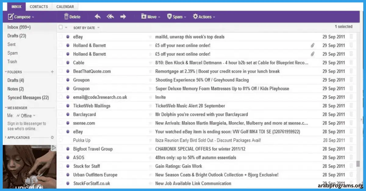تحميل برنامج yahoo mail للكمبيوتر